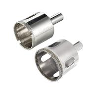 sourcing map 32mm, 35mm Diamond Coated Hole Saw Drill Bits for Glass Ceramic Tile Marble Rock Porcelain 2pcs