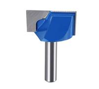sourcing map 32mm Dia 8mm Shank Bottom Cleaning Router Bit, 2 Flutes Carbide Tipped Cutter Uncoated for Woodworking