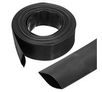 sourcing map 32mm Heat Shrink Tubing Waterproof, 3:1 Dual Wall Marine Adhesive Lined Industrial Heat Shrink Tube Wiring Wrap 20ft 1-1/4 Inch, Black-6m