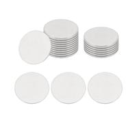 sourcing map 32mm Stainless Steel Disc, 20Pcs Metal Stamping Blanks Tags Circle Round Metal Plate Strike DIY for Laser Engraving Stamping Craft Name Tag Jewelry Making, (2.7mm Thick)