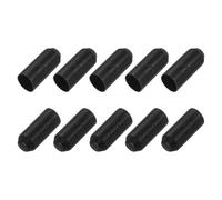 sourcing map 32Pcs Heat Shrink End Cap 18mm ID x 45mm L 2:1 Ratio Heat Shrink Tubing Caps Lined Sealed Waterproof Adhesive for Electrical Wire Cable, Black