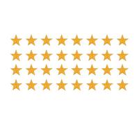 sourcing map 32Pcs Iron on Star Patches, Sew on Star Embroidered Patches, Decorative Repair Patch Applique for DIY Crafts Backpacks Bags Hats Clothes, 29mm Orange