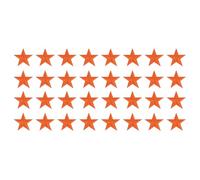 sourcing map 32Pcs Iron on Star Patches, Sew on Star Embroidered Patches, Decorative Repair Patch Applique for DIY Crafts Backpacks Bags Hats Clothes, 45mm Orange