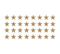 sourcing map 32Pcs Iron on Star Patches, Sew on Star Embroidered Patches, Decorative Repair Patch Applique for DIY Crafts Backpacks Bags Hats Clothes, 29mm Light Coffee