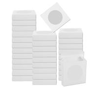 sourcing map 32Pcs Soap Packaging Boxes 3.9 x 3.9 x 0.9 Inch Kraft Soap Box Mini Soap Present Treat Gift Box for Bakery Candy Packaging Jewelry Display (White)
