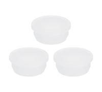 sourcing map 33.3mm Silicone Rubber Solid Plug Soft Flexible Stoppers T-Shaped Silicone Plugs for Hole Translucent White 3 Pieces, 33.3x38x12mm