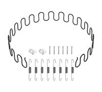 sourcing map 33.5" Upholstery Spring Replacement Kit, Carbon Steel Sagging Cushions Repair Kit Arch Spring with Balance Hooks, S Spring Clips, Screws for Sofa Recliner Chair, Black