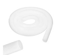 sourcing map 33 ft Foam Cylinders, 9/16 Inch Diameter Pearl Cotton Tube Rod for Flower Arrangement Modeling DIY Arts Supplies Sealing Concrete Gaps Filler, Crack Filling, Doors, White