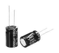 sourcing map 3300uF 16V 13x21mm Electrolytic Capacitor, Radial Leads Aluminum Capacitors for TV, LCD Monitor, VCD, 10Pcs