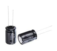 sourcing map 3300uF 16V 13x21mm Electrolytic Capacitor, Radial Leads Aluminum Capacitors for TVs, LCD Monitor, VCD, 10Pcs