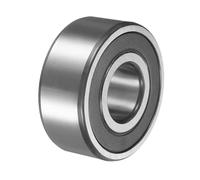 sourcing map 3305-2RS/5305-2RS Double Row Sealed Angular Contact Ball Bearing, 25 x 62 x 25.4mm Ball Bearings for Electric Motor, Pumps, Compressors, Agricultural Machinery