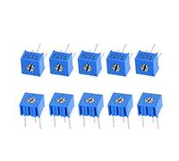 sourcing map 3362 Trimmer Potentiometer 1K Ohm Top Adjustment Horizontal Variable Resistors 10Pcs