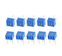 sourcing map 3362 Trimmer Potentiometer 1M Ohm Top Adjustment Horizontal Variable Resistors 10Pcs