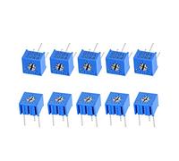 sourcing map 3362 Trimmer Potentiometer 5K Ohm Top Adjustment Horizontal Variable Resistors 10Pcs