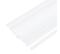 sourcing map 33cm x 8mm 20pcs Plastic Welding Rods, 13 Inch PP Welding Strips 5/16" for Plastic Welder Soldering Tool Kit, Car Bumpers, Kayak Repair, White