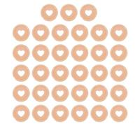 sourcing map 33Pcs Plastic Book Binding Discs, 24mm Heart Discbound Expansion Discs Binder Ring for DIY Notebooks Planner Accessories, Nude Color