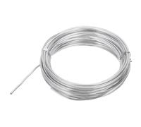 sourcing map 34 Gauge Aluminum Craft Wire, 33 Feet Bendable Wire Metal Armature Wire for Jewelry Making DIY Sculpting Floral Wreath Making Wire Wrapping Christmas Ornaments (34 AWG Silver)