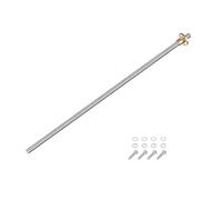 sourcing map 345mm / 13.5 Inch Tr8x8 Stainless Steel Lead Screw with T8 Brass Nut - [ Acme Thread, 2mm Pitch, 8mm Lead ] for 3D Printer Z Axis, CNC Machine