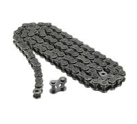 sourcing map #35/06C-1 Roller Chain 3 Feet 3/8" Pitch Carbon Steel Roller Chains with Free Master Connector Link for Bicycles, Go-karts, 96 Links