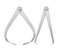 sourcing map 350mm 14-inch Inside Outside Caliper Stainless Steel Firm Friction Joint Measuring Tool 1 Pair