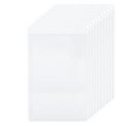 sourcing map 35Pcs Self Adhesive Index Card Pockets with Top Open, 2" x 2.8" Clear Plastic Labels Holders Card Holder for Libraries Organizing and Protecting Index Cards, Transparent