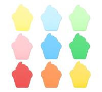 sourcing map 36 Pcs Colorful Cake Cutouts Paper, Spring Bulletin Board Cutouts Decorations Cake Shaped Die Cut Paper Cut-Outs with Glue Point for DIY Craft Classroom