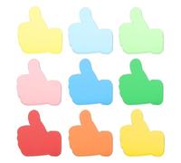 sourcing map 36 Pcs Colorful Thumbs Up Cutouts Paper, Spring Bulletin Board Cutouts Decorations Thumbs Up Shaped Die Cut Paper Cut-Outs with Glue Point for DIY Craft Classroom
