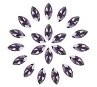 sourcing map 36 Pcs Horse Eye Shape Rhinestones, 9 x 18 mm Point Back Rhinestone Beads for Jewelry Making Crafts Costume Crystal Embellishments, Violet