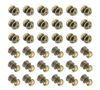 sourcing map 36 Pcs Mini Round Knobs, 12mm Small Drawer Pulls, Cabinet Knobs Handles Pulls for Dresser Closet Jewelry Box Gift Cases, Bronze