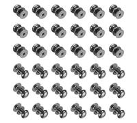 sourcing map 36 Pcs Mini Round Knobs, 8mm Small Drawer Pulls, Cabinet Knobs Handles Pulls for Dresser Closet Jewelry Box Gift Cases, Black
