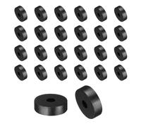sourcing map 36 Pcs Rubber Spacers 14mm OD x 4mm ID x 4mm Height Round Anti Vibration Spacer Rubber Bushing Grommets
