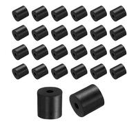 sourcing map 36 Pcs Rubber Spacers 15mm OD x 4mm ID x 15mm Height Round Anti Vibration Spacer Rubber Bushing Grommets