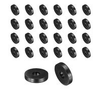sourcing map 36 Pcs Rubber Spacers 20mm OD x 7mm ID x 4mm Height Round Anti Vibration Spacer Rubber Bushing Grommets