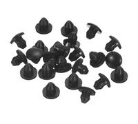 sourcing map 36 Pcs Silicone Plugs, Rubber Round Snap in Locking Hole Plugs for 3.5-4mm Hole, Hole Stoppers Waterproof Hole Plug for Metal Tube, Furniture End Caps Inserts, Black