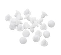 sourcing map 36 Pcs Silicone Plugs, Rubber Round Snap in Locking Hole Plugs for 3.5-4mm Hole, Hole Stoppers Waterproof Hole Plug for Metal Tube, Furniture End Caps Inserts, White