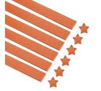 sourcing map 360 Sheets Origami Paper Glitter Stars Papers Dark Orange Fold Paper for Beginner Arts Crafts Projects,0.4 x 9.3 Inch