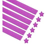 sourcing map 360 Sheets Origami Paper Glitter Stars Papers Dark Pink Fold Paper for Beginner Arts Crafts Projects,0.4 x 9.5 Inch