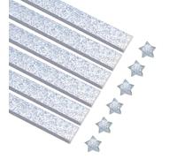 sourcing map 360 Sheets Origami Paper Glitter Stars Papers Light Blue Fold Paper for Beginner Arts Crafts Projects,0.4 x 9.5 Inch