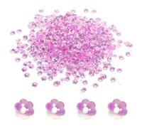 sourcing map 3600Pcs Flower Sequins, 6mm/0.24" Flower Loose Sequins Glitter Flowers Bulk Embroidery Paillettes Crafts Sequin for Sewing Garments Garments Decor DIY Jewelry Making, Pink