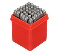sourcing map 36pcs 0.16" (4mm) Number and Letter Stamp Set, A-Z, &,0-9 Punch Press Tool for Metal Plastic Wood Leather