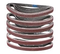 sourcing map 36pcs 0.5 x 18" Sanding Belts 6pcs Each of 40/60/80/120/180/240 Grit Aluminium Oxide Flush Joint Belt Sander Paper for Metal Woodworking Automotive Repair