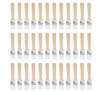 sourcing map 36Pcs 5.5" Paint Brush 1" Width Soft Nylon Bristle with Wood Handle for Wall, Cabinets, Fences White