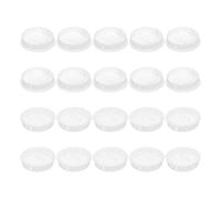 sourcing map 36Pcs 50mm/1.97" Circular Soffit Air Vents, Plastic Soffit Vent Cover, Round Mesh Hole Louver for Bathroom Kitchen Cabinet Wardrobe, White