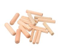 sourcing map 36Pcs 6x40mm/8x40mm/10x40mm Wooden Dowel Pins, Fluted Wood Beveled Ends Tapered Dowel Hardwood Pegs, Fluted Wood Dowels Rods for Furniture, Crafts, DIY