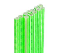 sourcing map 36pcs Bike Reflective Spoke Skins 0.2" Plastic Bicycle Spoke Reflectors Spoke Covers Trim Wrap Wheel 360°Visibility for Road Mountain Bike Motorcycles Decoration, Green