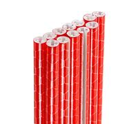 sourcing map 36pcs Bike Reflective Spoke Skins 0.2" Plastic Bicycle Spoke Reflectors Spoke Covers Trim Wrap Wheel 360°Visibility for Road Mountain Bike Motorcycles Decoration, Red