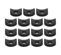 sourcing map 36Pcs Plastic Round Washers, 8mm x 22mm x 4mm Black PE Concave Washer Spacer Hardware Machine Fastener for Round Tube Fixing