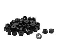 sourcing map 36pcs Rubber Feet Bumper Buffer Feet Furniture Cutting Board Electronic Scale Leg Pads Anti-slip with Metal Washer, D15x12xH8mm