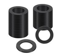 sourcing map 36Pcs Rubber Washers, 1 9/16 OD x 1 ID x 0.1" Thickness Flat Washers for Bolts Spacers, Shower Head, Plumbing, Hose Connecting