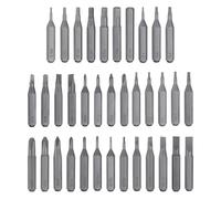 sourcing map 36pcs Screwdriver Bit Set 28mm Length S2 Steel Magnetic Phillips Slotted Hex Torx Star Triangle Y-Shaped Medium Board Card Removal Drill Bits